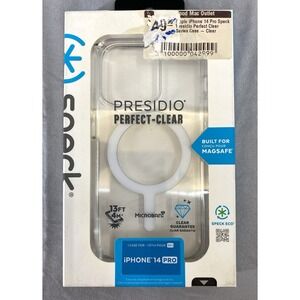 Speck Presidio Perfect-Clear MagSafe Case For iPhone 14 Pro, Clear NIB